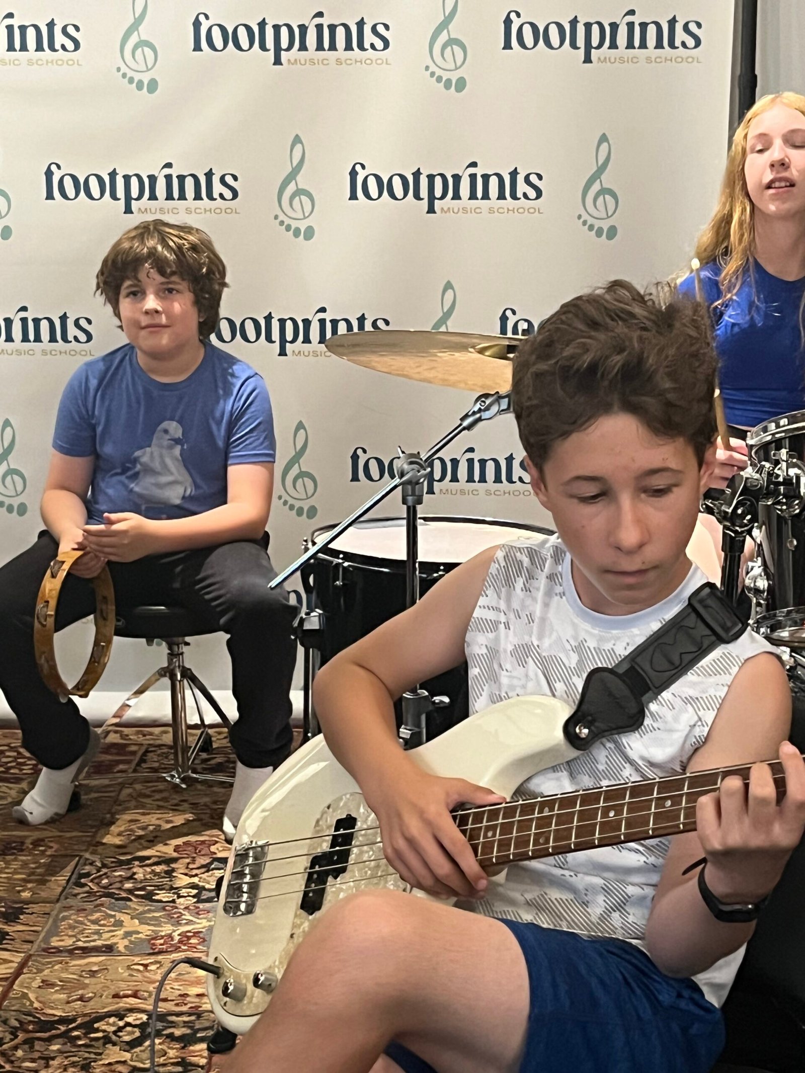 Band rehearsal moment